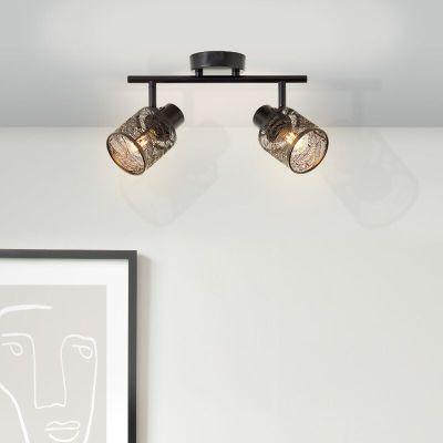 Spot plafond noir industriel, Raquel