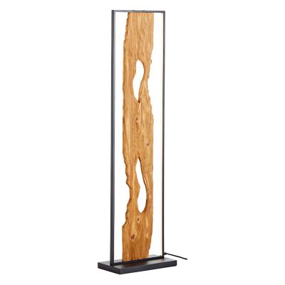 Lampadaire marron rustique, Raynor, 20W, 3000K LED, avec interrupteur