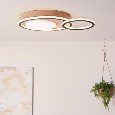 Lampe plafond noire moderne, Georgios, 48W, 3000K LED
