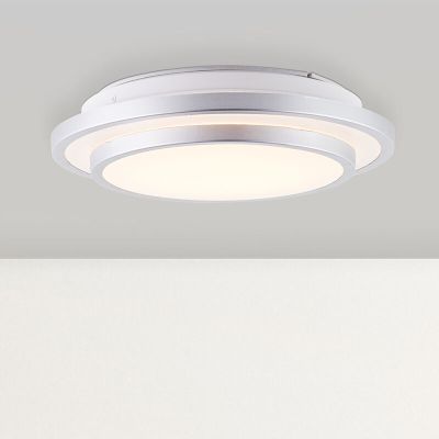 Lampe plafond chromée moderne, Richie, 12W, 3000K LED