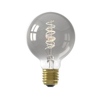 Bolamp gris Calex LED, G80, E27, 4W, 1800K, gradable
