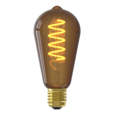 Calex ampoule LED Edison E27 gradable marron, 4W, 1800K