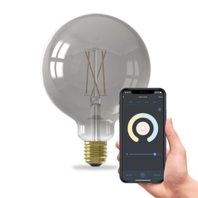 Calex ampoule LED connectée E27 gris, 7W, 1800K