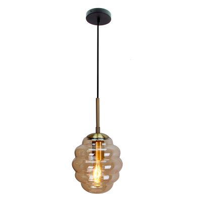 Suspension ambre moderne, Lemay
