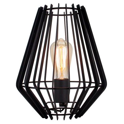 Lampe de table noire industrielle, Annabel, avec interrupteur