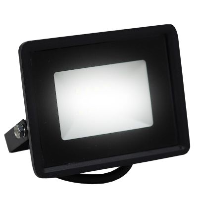Projecteur en plastique noir, Boaz, 10W, 6500K LED, IP66