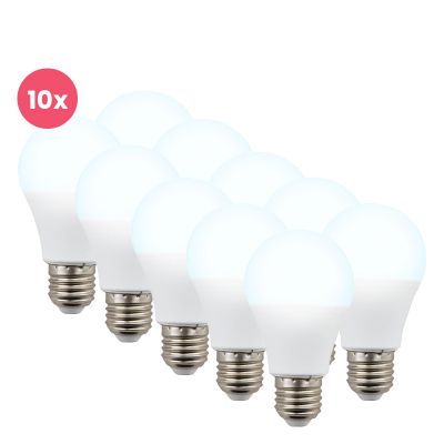 10-pack Lagiba ampoule LED E27 Bradley, A60, 7W, 6500K