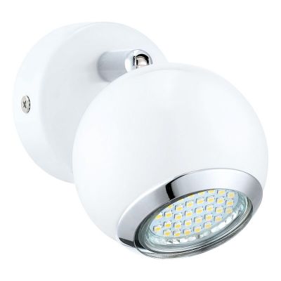 Spot plafond chromé en acier, Anissa