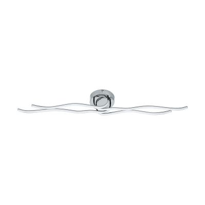 Plafonnier chromé en plastique, Therese, 40W, 3000K LED