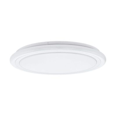 Lampe plafond blanche en acier, Elseline, 40W, couleur réglable LED