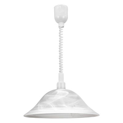 Suspension blanche en verre, Klaas