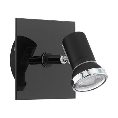 Spot plafond chromé en acier, Jasmijn, IP44
