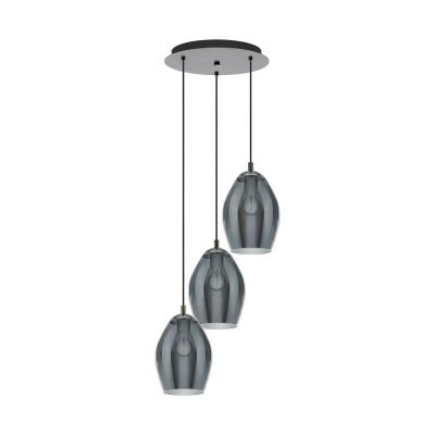 Suspension grise en verre, Nikky