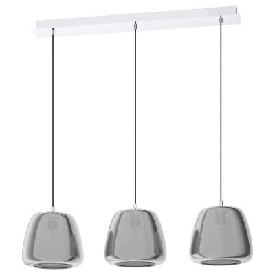 Suspension chromée en verre, Gauke