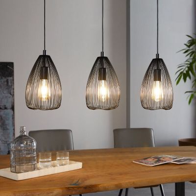 Suspension noire en acier, Maiky