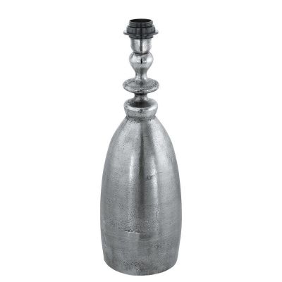 Lampe de table nickel en aluminium, Abdel, avec interrupteur