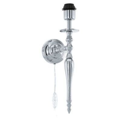 Applique murale sans abat-jour nickel en aluminium, Mason, avec interrupteur