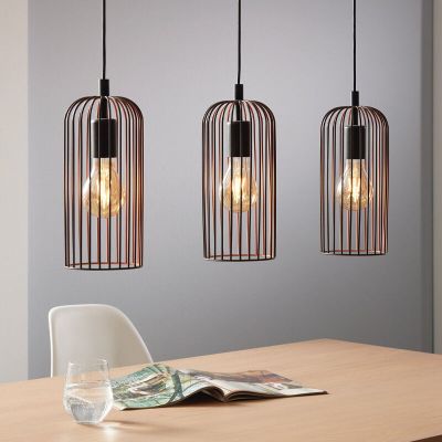 Suspension noire en acier, Silje