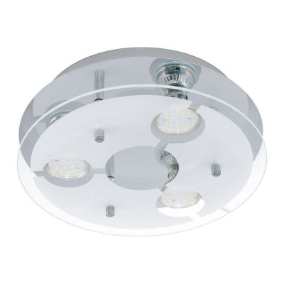 Lampe plafond chromée en acier inoxydable, Annelinde