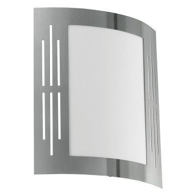 Luminaire extérieur argenté en plastique, Elyana, IP44