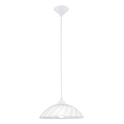 Suspension blanche en verre, Kaj