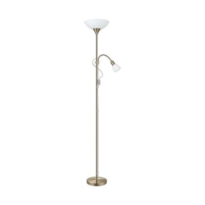 Lampadaire liseuse bronze en plastique, Burgo, avec interrupteur