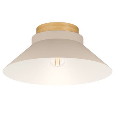 Plafonnier beige en bois, Lucy