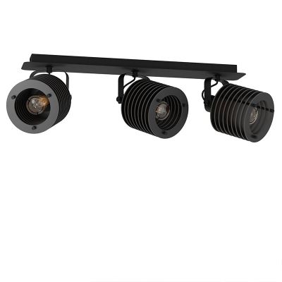 Spot plafond noir en bois, Randy