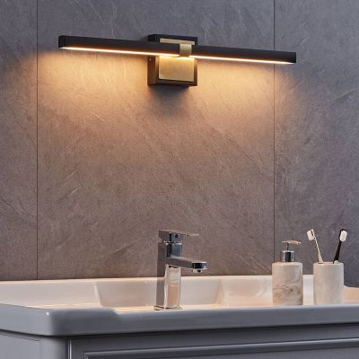 Applique salle de bain laiton en acier, Natasha, 11W, 3000K LED, IP44