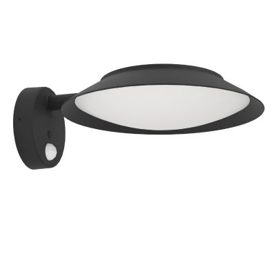 Applique solaire extérieur noire en plastique, Iacopo, 7W, 3000K LED, IP65