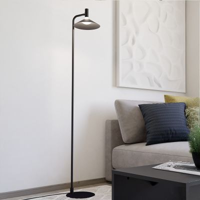 Lampadaire noir en acier, Phuong, 7,5W, RGBW LED