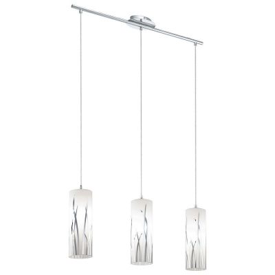 Suspension chromée en verre, Ilyas