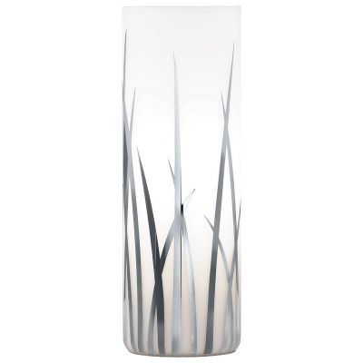 Lampe de table chromée en verre, Ilyas, avec interrupteur