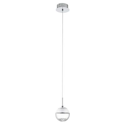 Suspension chromée en verre, Jorg, 5W, 3000K LED