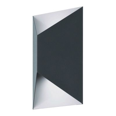 Luminaire extérieur anthracite en métal, Lyndi, 3W, 3000K LED, IP44