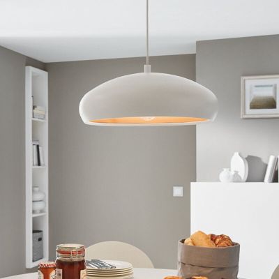 Suspension demi-sphère cuivre en métal, Egine
