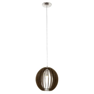 Suspension marronne en bois, Bergama