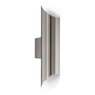 Luminaire extérieur blanc en acier inoxydable, Alianne, IP44