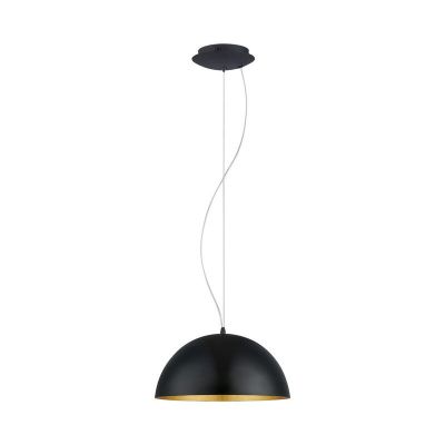 Suspension demi-sphère dorée en métal, Geneva