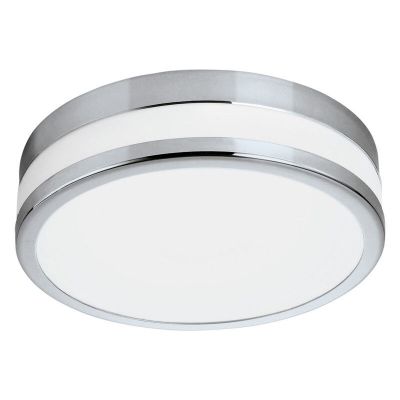 Plafonnier chromé en verre, Anand, 11W, 3000K LED, IP44