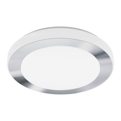 Plafonnier chromé en plastique, Amina, 16W, 3000K LED, IP44