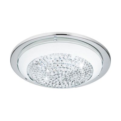 Plafonnier chromé en verre, Geeske, 11W, 3000K LED
