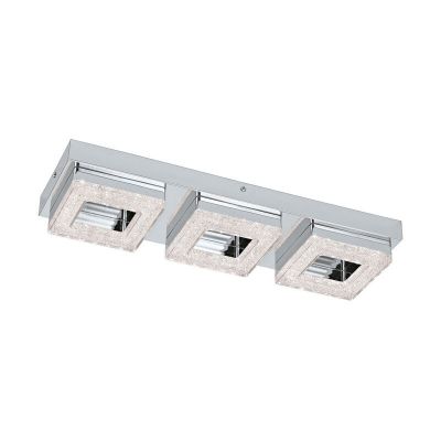 Applique murale chromée en plastique, Arjo, 4W, 3000K LED