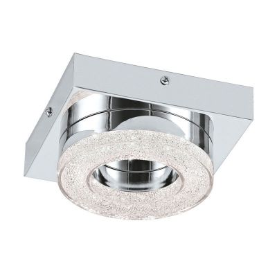 Applique murale chromée en plastique, Arjo, 4W, 3000K LED