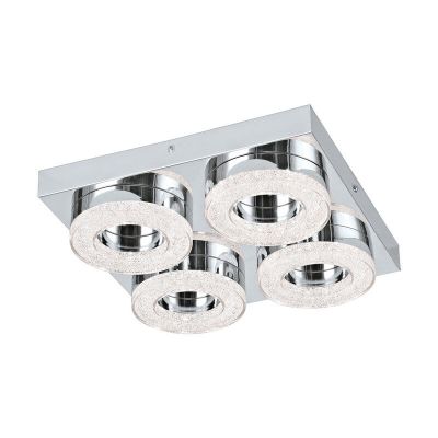 Applique murale chromée en plastique, Arjo, 4W, 3000K LED