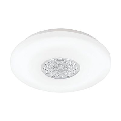 Plafonnier blanc en plastique, Carmela, 24W, 3000K LED