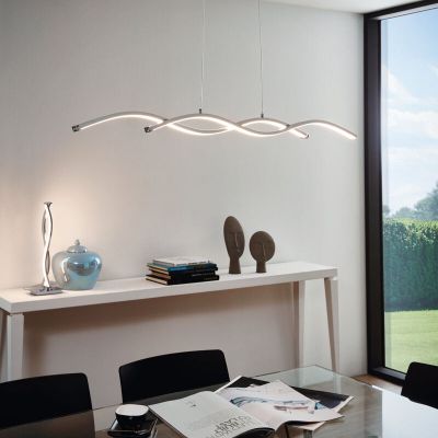 Suspension chromée en aluminium, Arantxa, 9W, 3000K LED