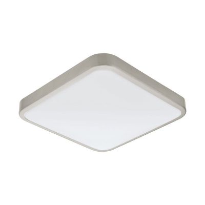 Applique murale nickel en plastique, Beyza, 16W, 3000K LED, IP44