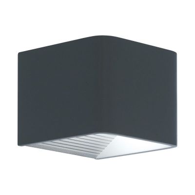 Luminaire extérieur anthracite en aluminium, Kay, 6W, 3000K LED, IP44