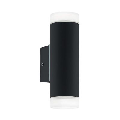 Applique up and down noire en plastique, Marlies, IP44